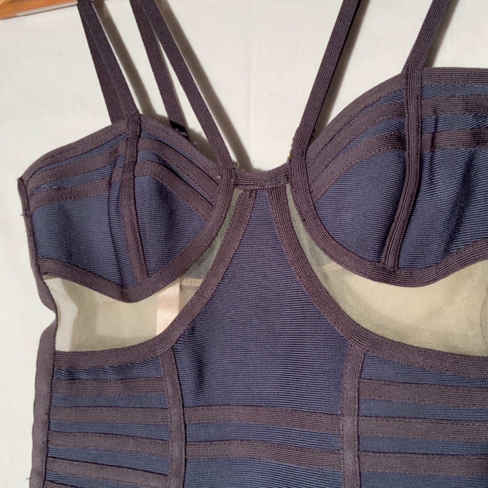 Denim Blue Bodycon Dress - Picture 3 of 6